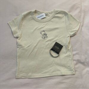 Brandy Melville Bear T- Shirt with Bracelet